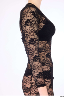 Lexi arm black lace mini dress dressed sleeve trunk upper…